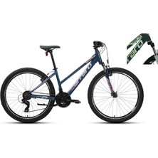 Carraro Force 601 21-V Vb Dağ Bisikleti - Mat Koyu Yeşil-Açık Yeşil-Pembe - 38 cm