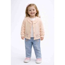 Pampal 🌸 Kız Bebek Çiçek Nakışlı 3’lü Takım 🌸