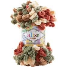 Alize Puffy Color El Örgü Ipliği 5'li Paket 6039