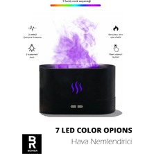 Bomer Şık Görüntülü Işıklı Şömine Tipi Ateş Görünümlü Hava Temizleyici