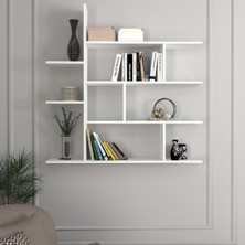 Dekorister Motif Kitaplık 2 Beyaz