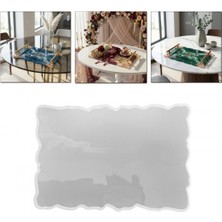 Epoksi Dikdörtgen Dalgalı Söz ve Nişan Tepsisi Kalıbı 29.5X20 cm