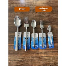 Enashop 30 Parça Paslanmaz Çelik Çatal Kaşık Takımı Cemre 6 Kişilik Kullanım Kapasitesi