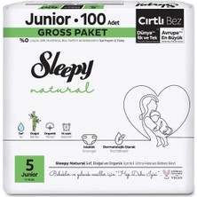 Najmaddin Sleepy Natural Bebek Bezi Gross Paket 5 Beden 11-18 kg 100 Adet