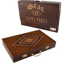 Star Vıp Çanta Tavla Ahşap Malzeme ile Şık ve Lüks Tasarım 1 Parça Oyun Takımı