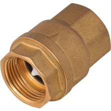 Candan Yaylı Dik Çekvalf Pirinç 1/2'' Sarı