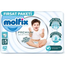 Najmaddin Molfix Premium Bebek Bezi Fırsat Paketi 5 Beden 11-18 kg 42 Adet