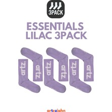 Arteziahn Essentials Lilac - Mor 3'lü Unisex Spor & Lifestyle Havlu Taban Çorap Paket