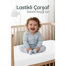 %100 Pamuk Penye Lastikli Bebek Çarşafı | Nefes Alan Yapı, Park Yatak ve Beşik Tüm Ebatlarla Uyumlu