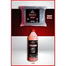 Ultrashine Yoğun Cilalı Oto Şampuanı 1 L + Dryzilla 50X70CM 1000GSM Oto Kurulama Bezi