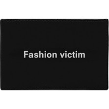 Fashion Victim KeinxDesa Siyah Deri Kartlık