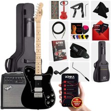 Maxword TLX-60BK-50AMP Telecaster Maple Klavye Hh 50 W Amfili Elektro Gitar Seti