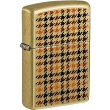 Zippo Street Brass Plaid Dizayn Çakmak