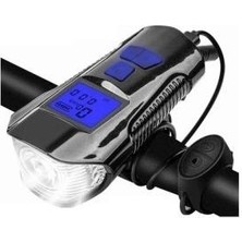 Forte Gt Xbyc 6029 FY-317 Bisiklet Kilometre Saati Ön Lamba USB Mavi