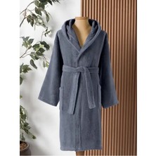 Altınbaşak Dolce Kapüşonlu Tekli Bornoz Mesmerize/indigo Xl/xxl Beden