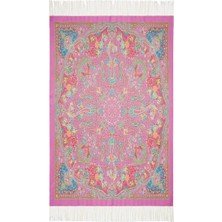 Etro Spugna Paisley Desenli, Italyan Tasarımı %100 Pamuk Battaniye