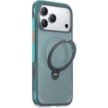 Torras Apple iPhone 17 Pro O Stand Spin Air Serisi Magsafe Kılıf - Turkuaz