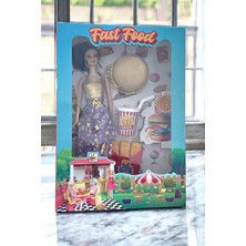 Güzelyüz Avm Fast Food Hamburger Aksesuarlı Model Bebek Set
