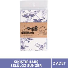 %100 Doğal Selüloz Sıkıştırılmış Temizlik Süngeri Mycleanvıbe– Renkli 2 Adet