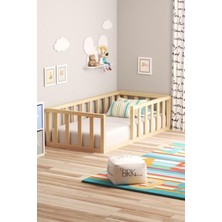 BRK Design Montessori Çocuk Yatağı – Doğal Ahşap