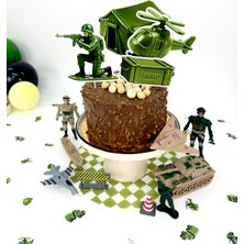 Fluparty Toy Soldiers - Oyuncak Asker Temalı XL Pasta Süsü Seti