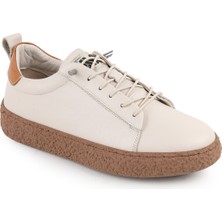 Libero L077.2684 Hakiki Deri Hafif Poli Taban Bağcıklı Kadın Casual Sneaker Ayakkabı 26Y