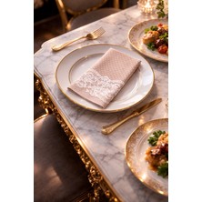 CKM Silikon Dantel Desenli Sofra Peçetesi Sunum Kagıt Peçete 20 Adet