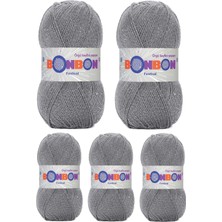 Maarketim 5 Adet Festival Simli Örgü İpi Yünü Renk No:233