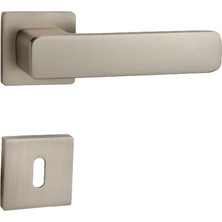 Nobel Alaca Kapı Kolu Kare Rozetli Inox Oda