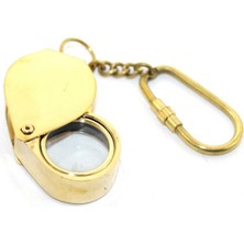 Pirinç Büyüteç Anahtarlık Model 2