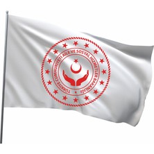 Rekbay Aile ve Sosyal Hizmetler Bakanlığı Bayrağı 50X75CM