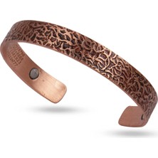 Ovax Ay Taşlı Neodyum Mıknatıslı Bakır Bileklik