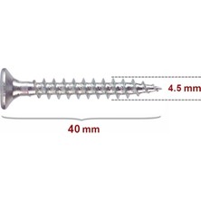 Hırsan Sunta Vidası 4.5X40 (200 Adet)