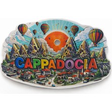 Kapadokya Temalı Silikon Buzdolabı Magneti Model 4