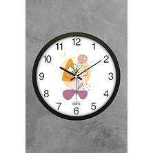 Starseven Emores 30 cm Gerçek Cam Sessiz Mekanizma Duvar Saati