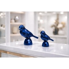 Dekoratif 2'li Kuş Ev - Ofis Aksesuarı