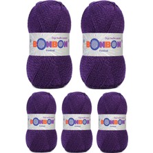 Maarketim 5 Adet Festival Simli Örgü İpi Yünü Renk No:232