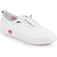 Libero L077.2487 Hakiki Deri Elastik Bağcıklı Kaymaz Kauçuk Taban Kadın Casual Ayakkabı 26Y