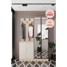 Evora-22 188 cm Lüks, Mdf Vestiyer Portmanto Dolabı.