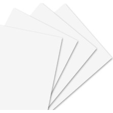 Kaan Matbaa 100 Adet A4 210 gr Amerikan Bristol Kağıt Karton Beyaz Renkli Kalite Kırtasiye Ürünü