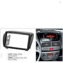 Aymustek Aem Fiat Doblo D3 Double Uyumlu  Teyp Çerçevesi 2010-2015 7inç Çerçeve