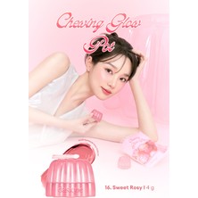 Dasique Esnek Jel Dokulu, Nemlendirici, Parlak Bitişli Ruj & Allık Dasıque Chewing Glow Pot 16 Sweet Rosy