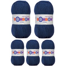 Maarketim 5 Adet Festival Simli Örgü İpi Yünü Renk No:488