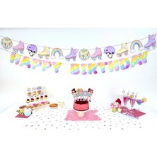 Fluparty Roller Girl - Paten Temalı Parti Seti