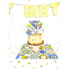 Fluparty La Dolce Vita - Limon / Akdeniz Temalı XL Pasta Süsü Seti