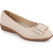 Libero L076.3101 Hakiki Deri Tokalı Esnek Kauçuk Taban Kadın Loafer Casual Ayakkabı