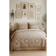 Lastikli Çarşaflı Çift Kişilik Nevresim Takımı Sandora