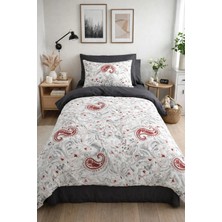 Tek Kişilik Lastikli Çarşaflı Nevresim Takımı Etnica