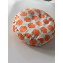 SUNYOGA Zafu Meditasyon Minderi Karabuğday Dolgulu Kırmızı Mandala Desen