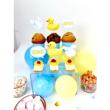 Fluparty Rubber Ducky - Sevimli Ördek Temalı Kapkek Süsleri